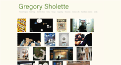 Desktop Screenshot of gregorysholette.com